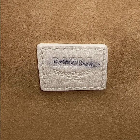 MCM Dessau Visetos Mini Drawstring Bucket Bag - Picture 7 of 13